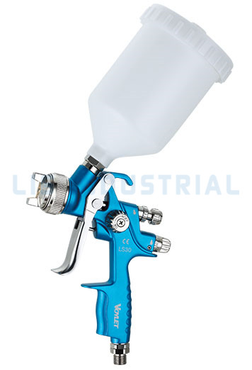 Voylet LS30 Pneumatic HVLP Gravity Feed Air Spray Gun 20 oz Cup